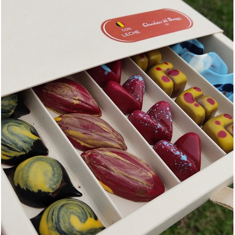 CAJONERA 24 BOMBONES, CHOCOLATE BELGA
